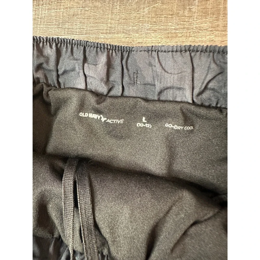 Old Navy Active Kids Girls Black Camo Go-Dry Cool Running Shorts Large 10-12